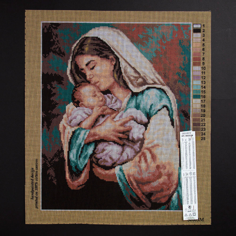 ORCHİDEA 40 x 50 cm Anne ve Bebeği Baskılı Goblen 80003M